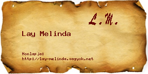 Lay Melinda névjegykártya